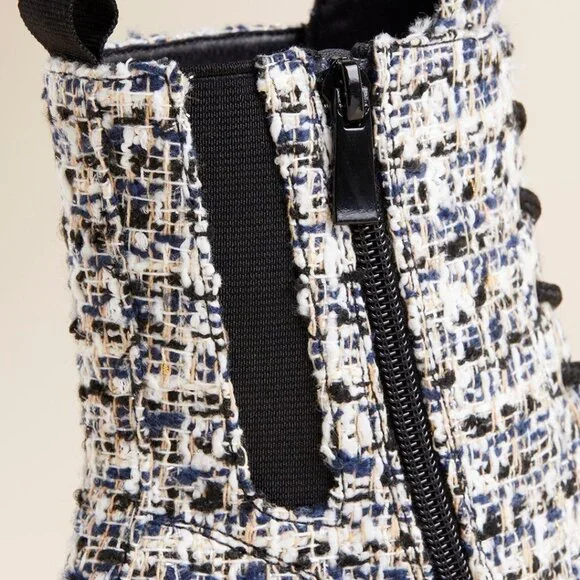 TORRID 9WW Boucle Wide Width Stevie Lace-Up Combat Boots NWT - Picture 11 of 12